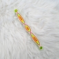 Preview: Armband in weiß/neon, 19cm lang